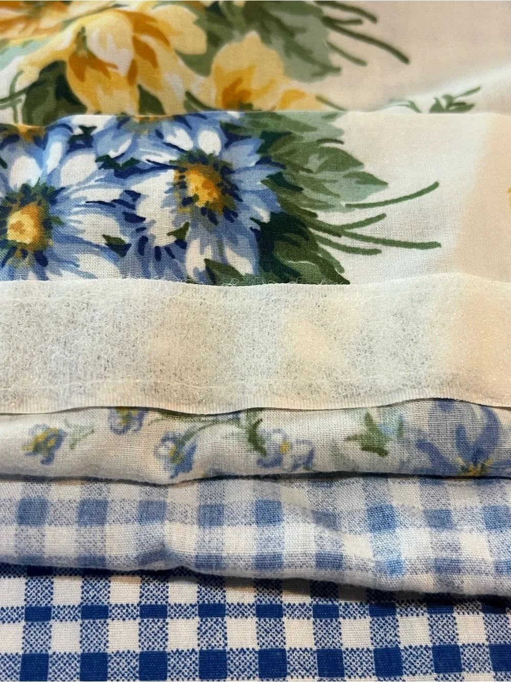Vintage Liz Clairborne In Full Bloom Gingham King Pillowcase - Made USA